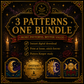 Celestial cross stitch pattern bundle - 10-witchy-cross-stitch-pattern-pack