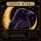 Gothic Raven cross stitch pattern bundle - 08-pattern-keeper-raven-cross-stitch