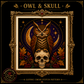 Gothic Owl cross stitch pattern bundle - 04-owl-skull-cross-stitch-pattern