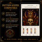 Gothic Owl cross stitch pattern bundle - 08-pattern-keeper-owl-cross-stitch