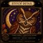Gothic Owl cross stitch pattern bundle - 09-owl-cross-stitch-pattern-detail