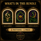 Gothic Snake cross stitch pattern bundle - 05-witchy-snake-cross-stitch-set