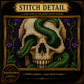 Gothic Snake cross stitch pattern bundle - 07-spooky-gothic-cross-stitch-detail