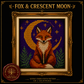 Gothic Fox cross stitch pattern bundle - 02-fox-crescent-moon-cross-stitch