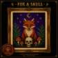 Gothic Fox cross stitch pattern bundle - 03-fox-skull-cross-stitch-pattern