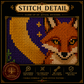 Gothic Fox cross stitch pattern bundle - 07-gothic-fox-cross-stitch-detail