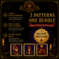 Gothic Fox cross stitch pattern bundle - 09-counted-cross-stitch-fox-bundle