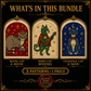 Medieval Cat cross stitch pattern bundle - 04-witchy-cat-cross-stitch-set