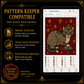 Medieval Cat cross stitch pattern bundle - 08-pattern-keeper-cat-cross-stitch