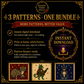 Medieval Cat cross stitch pattern bundle - 09-cross-stitch-bundle-medieval-cats