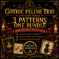 Medieval Cat cross stitch pattern bundle - 09-cross-stitch-bundle-medieval-cats