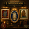 Medieval Owl cross stitch pattern bundle - 01-owl-cross-stitch-pattern-bundle