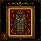 Medieval Owl cross stitch pattern bundle - 04-royal-owl-cross-stitch-pattern