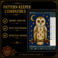Medieval Owl cross stitch pattern bundle - 08-pattern-keeper-owl-cross-stitch