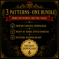 Medieval Owl cross stitch pattern bundle - 10-counted-cross-stitch-owl-pack