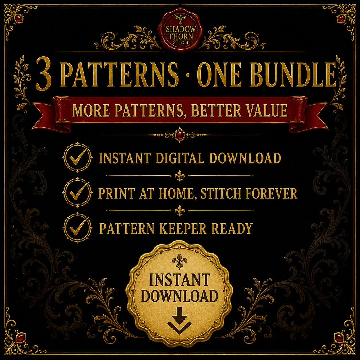Medieval Owl cross stitch pattern bundle - 10-counted-cross-stitch-owl-pack