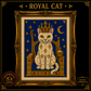 Medieval Cat cross stitch pattern bundle - 03-royal-cat-cross-stitch-pattern