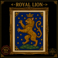 Medieval Cat cross stitch pattern bundle - 05-heraldic-lion-cat-cross-stitch