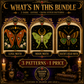 Gothic Moth cross stitch pattern bundle - 02-gothic-moth-cross-stitch-set