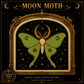 Gothic Moth cross stitch pattern bundle - 04-luna-moth-cross-stitch-pattern