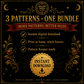 Gothic Moth cross stitch pattern bundle - 09-counted-cross-stitch-moth-pack