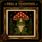 Gothic Frog cross stitch pattern bundle - 03-goblincore-toadstool-frog-stitch