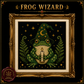 Gothic Frog cross stitch pattern bundle - 04-frog-wizard-cross-stitch