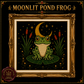 Gothic Frog cross stitch pattern bundle - 05-moonlit-frog-cross-stitch