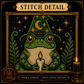 Gothic Frog cross stitch pattern bundle - 07-gothic-frog-cross-stitch-detail