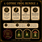 Gothic Frog cross stitch pattern bundle - 09-frog-cross-stitch-pattern-details