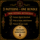 Gothic Frog cross stitch pattern bundle - 11-forest-frog-cross-stitch-pack