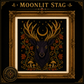 Gothic Stag cross stitch pattern bundle - 03-deer-skull-cross-stitch-pattern