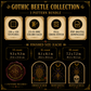 Gothic Beetle cross stitch pattern bundle - 06-skull-cross-stitch-pattern