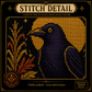 Gothic Crow cross stitch pattern bundle - 08-witchy-cross-stitch-crow