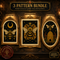 Gothic Bee cross stitch pattern bundle - 01-bee-cross-stitch-pattern-bundle