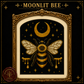 Gothic Bee cross stitch pattern bundle - 04-moon-bee-cross-stitch