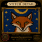 Medieval Fox cross stitch pattern bundle - 08-cottagecore-fox-cross-stitch