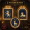 Medieval Unicorn cross stitch pattern bundle - 01-unicorn-cross-stitch-pattern-bundle