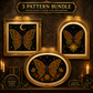 Gothic Butterfly cross stitch pattern bundle - 01-butterfly-cross-stitch-pattern-bundle