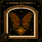 Gothic Butterfly cross stitch pattern bundle - 04-sun-butterfly-cross-stitch