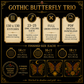 Gothic Butterfly cross stitch pattern bundle - 07-cottagecore-butterfly-cross-stitch