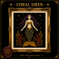 Gothic Mermaid cross stitch pattern bundle - 03-coral-mermaid-cross-stitch