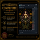 Gothic Mermaid cross stitch pattern bundle - 07-mermaid-pattern-keeper-chart
