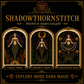 Gothic Mermaid cross stitch pattern bundle - 09-witchy-mermaid-cross-stitch
