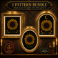 Gothic Sunflower cross stitch pattern bundle - 01-sunflower-cross-stitch-pattern-bundle