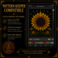 Gothic Sunflower cross stitch pattern bundle - 07-sunflower-pattern-keeper-chart