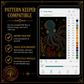 Gothic Octopus cross stitch pattern bundle - 07-coral-octopus-cross-stitch