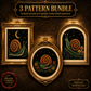 Gothic Snail cross stitch pattern bundle - 01-snail-cross-stitch-pattern-bundle