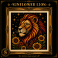 Gothic Lion cross stitch pattern bundle - 04-witchy-lion-counted-cross-stitch