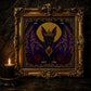 Gothic Bat Queen cross stitch gift idea for gothic stitchers and dark fantasy lovers